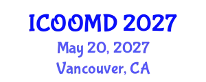 International Conference on Osteoporosis, Osteoarthritis and Musculoskeletal Diseases (ICOOMD) May 20, 2027 - Vancouver, Canada