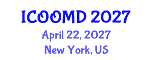 International Conference on Osteoporosis, Osteoarthritis and Musculoskeletal Diseases (ICOOMD) April 22, 2027 - New York, United States