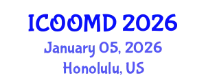International Conference on Osteoporosis, Osteoarthritis and Musculoskeletal Diseases (ICOOMD) January 05, 2026 - Honolulu, United States