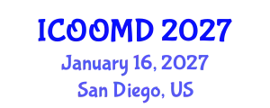 International Conference on Osteoporosis, Osteoarthritis and Musculoskeletal Diseases (ICOOMD) January 16, 2027 - San Diego, United States