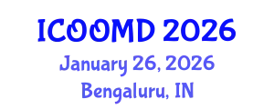 International Conference on Osteoporosis, Osteoarthritis and Musculoskeletal Diseases (ICOOMD) January 26, 2026 - Bengaluru, India