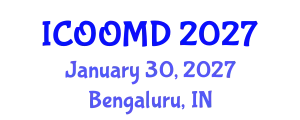 International Conference on Osteoporosis, Osteoarthritis and Musculoskeletal Diseases (ICOOMD) January 30, 2027 - Bengaluru, India