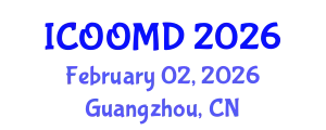 International Conference on Osteoporosis, Osteoarthritis and Musculoskeletal Diseases (ICOOMD) February 02, 2026 - Guangzhou, China