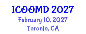 International Conference on Osteoporosis, Osteoarthritis and Musculoskeletal Diseases (ICOOMD) February 10, 2027 - Toronto, Canada
