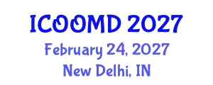 International Conference on Osteoporosis, Osteoarthritis and Musculoskeletal Diseases (ICOOMD) February 24, 2027 - New Delhi, India