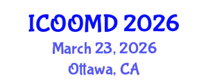 International Conference on Osteoporosis, Osteoarthritis and Musculoskeletal Diseases (ICOOMD) March 23, 2026 - Ottawa, Canada