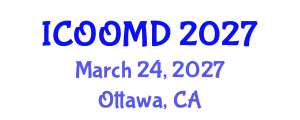 International Conference on Osteoporosis, Osteoarthritis and Musculoskeletal Diseases (ICOOMD) March 24, 2027 - Ottawa, Canada