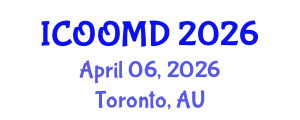 International Conference on Osteoporosis, Osteoarthritis and Musculoskeletal Diseases (ICOOMD) April 06, 2026 - Toronto, Australia