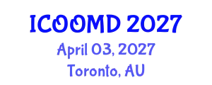 International Conference on Osteoporosis, Osteoarthritis and Musculoskeletal Diseases (ICOOMD) April 03, 2027 - Toronto, Australia