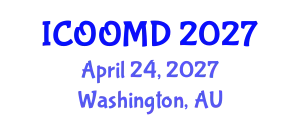 International Conference on Osteoporosis, Osteoarthritis and Musculoskeletal Diseases (ICOOMD) April 24, 2027 - Washington, Australia