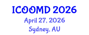 International Conference on Osteoporosis, Osteoarthritis and Musculoskeletal Diseases (ICOOMD) April 27, 2026 - Sydney, Australia