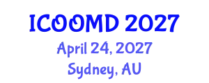 International Conference on Osteoporosis, Osteoarthritis and Musculoskeletal Diseases (ICOOMD) April 24, 2027 - Sydney, Australia