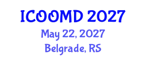 International Conference on Osteoporosis, Osteoarthritis and Musculoskeletal Diseases (ICOOMD) May 22, 2027 - Belgrade, Serbia