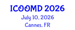 International Conference on Osteoporosis, Osteoarthritis and Musculoskeletal Diseases (ICOOMD) July 10, 2026 - Cannes, France