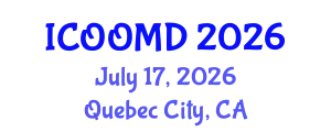 International Conference on Osteoporosis, Osteoarthritis and Musculoskeletal Diseases (ICOOMD) July 17, 2026 - Quebec City, Canada