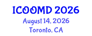 International Conference on Osteoporosis, Osteoarthritis and Musculoskeletal Diseases (ICOOMD) August 14, 2026 - Toronto, Canada