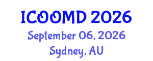 International Conference on Osteoporosis, Osteoarthritis and Musculoskeletal Diseases (ICOOMD) September 06, 2026 - Sydney, Australia
