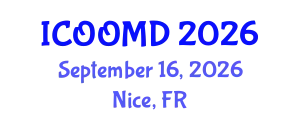 International Conference on Osteoporosis, Osteoarthritis and Musculoskeletal Diseases (ICOOMD) September 16, 2026 - Nice, France