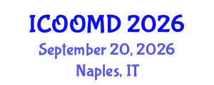 International Conference on Osteoporosis, Osteoarthritis and Musculoskeletal Diseases (ICOOMD) September 20, 2026 - Naples, Italy