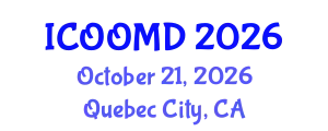 International Conference on Osteoporosis, Osteoarthritis and Musculoskeletal Diseases (ICOOMD) October 21, 2026 - Quebec City, Canada