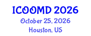 International Conference on Osteoporosis, Osteoarthritis and Musculoskeletal Diseases (ICOOMD) October 25, 2026 - Houston, United States