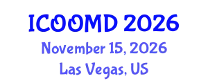International Conference on Osteoporosis, Osteoarthritis and Musculoskeletal Diseases (ICOOMD) November 15, 2026 - Las Vegas, United States