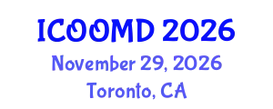 International Conference on Osteoporosis, Osteoarthritis and Musculoskeletal Diseases (ICOOMD) November 29, 2026 - Toronto, Canada