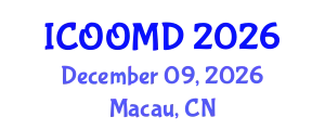 International Conference on Osteoporosis, Osteoarthritis and Musculoskeletal Diseases (ICOOMD) December 09, 2026 - Macau, China