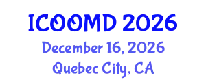 International Conference on Osteoporosis, Osteoarthritis and Musculoskeletal Diseases (ICOOMD) December 16, 2026 - Quebec City, Canada