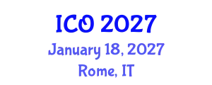 International Conference on Obesity (ICO) January 18, 2027 - Rome, Italy