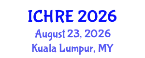International Conference on Human Reproduction and Embryology (ICHRE) August 23, 2026 - Kuala Lumpur, Malaysia