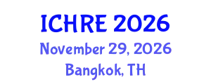 International Conference on Human Reproduction and Embryology (ICHRE) November 29, 2026 - Bangkok, Thailand