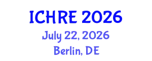 International Conference on Human Reproduction and Embryology (ICHRE) July 22, 2026 - Berlin, Germany