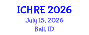 International Conference on Human Reproduction and Embryology (ICHRE) July 15, 2026 - Bali, Indonesia