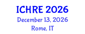 International Conference on Human Reproduction and Embryology (ICHRE) December 13, 2026 - Rome, Italy