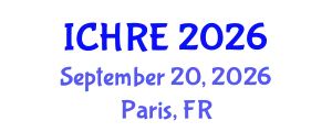 International Conference on Human Reproduction and Embryology (ICHRE) September 20, 2026 - Paris, France
