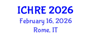International Conference on Human Reproduction and Embryology (ICHRE) February 16, 2026 - Rome, Italy