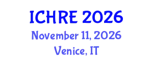 International Conference on Human Reproduction and Embryology (ICHRE) November 11, 2026 - Venice, Italy