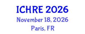 International Conference on Human Reproduction and Embryology (ICHRE) November 18, 2026 - Paris, France