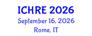 International Conference on Human Reproduction and Embryology (ICHRE) September 16, 2026 - Rome, Italy