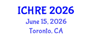 International Conference on Human Reproduction and Embryology (ICHRE) June 15, 2026 - Toronto, Canada
