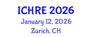 International Conference on Human Reproduction and Embryology (ICHRE) January 12, 2026 - Zurich, Switzerland