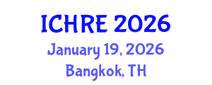 International Conference on Human Reproduction and Embryology (ICHRE) January 19, 2026 - Bangkok, Thailand