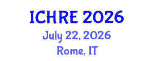 International Conference on Human Reproduction and Embryology (ICHRE) July 22, 2026 - Rome, Italy