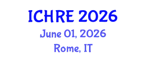 International Conference on Human Reproduction and Embryology (ICHRE) June 01, 2026 - Rome, Italy