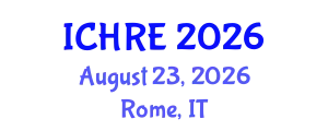 International Conference on Human Reproduction and Embryology (ICHRE) August 23, 2026 - Rome, Italy