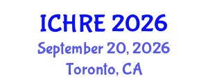 International Conference on Human Reproduction and Embryology (ICHRE) September 20, 2026 - Toronto, Canada