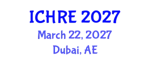 International Conference on Human Reproduction and Embryology (ICHRE) March 22, 2027 - Dubai, United Arab Emirates