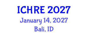 International Conference on Human Reproduction and Embryology (ICHRE) January 14, 2027 - Bali, Indonesia