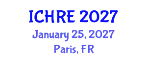 International Conference on Human Reproduction and Embryology (ICHRE) January 25, 2027 - Paris, France